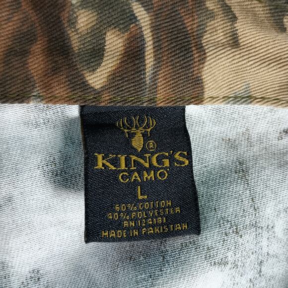 Kings Camo Pants Men Large Brown Desert Shadow Hunting Cargo Outdoor Rugged - Picture 2 of 9